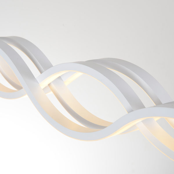 Modern Simple Metal + Acrylic Baking Paint LED Ceiling Light Energy Saving - Image 3