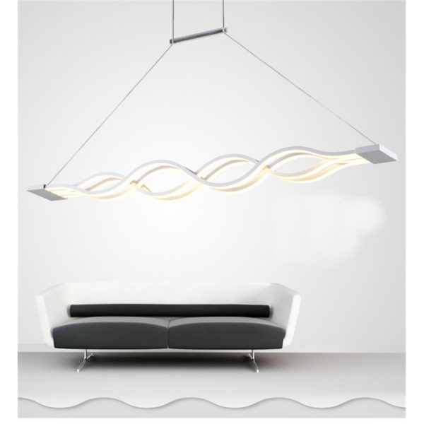 Modern Simple Metal + Acrylic Baking Paint LED Ceiling Light Energy Saving - Image 4