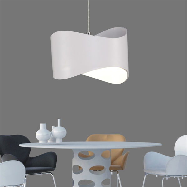 Modern Simple Metal + Acrylic Baking Paint LED Ceiling Light Natural Light 4000K Energy Saving - Image 6