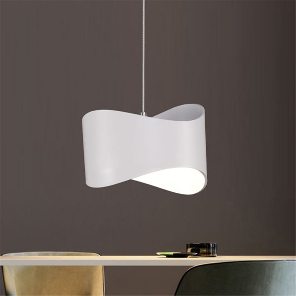 Modern Simple Metal + Acrylic Baking Paint LED Ceiling Light Natural Light 4000K Energy Saving - Image 2