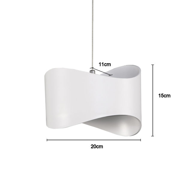 Modern Simple Metal + Acrylic Baking Paint LED Ceiling Light Natural Light 4000K Energy Saving - Image 3