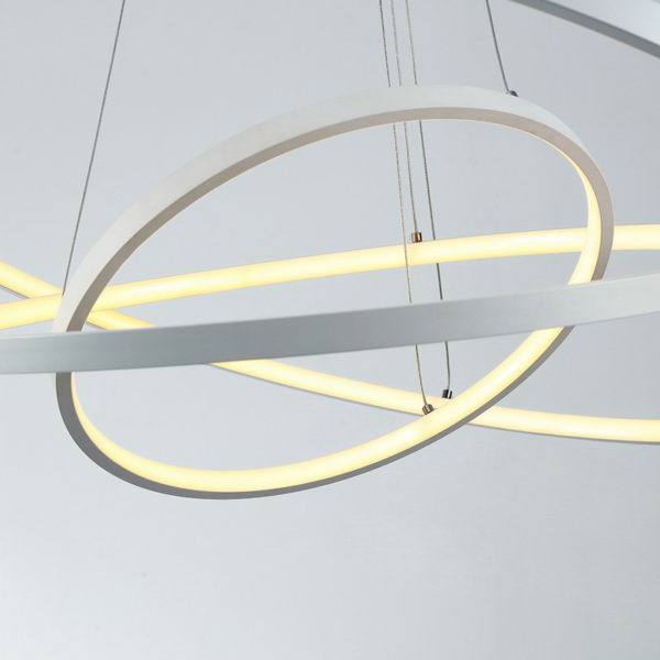 Modern Simple LED Pendant Light Metal + Acrylic White / Warm White Light LED Patch Ceiling Light 90W Energy Saving (I'll Be Your Backbone) - Image 5