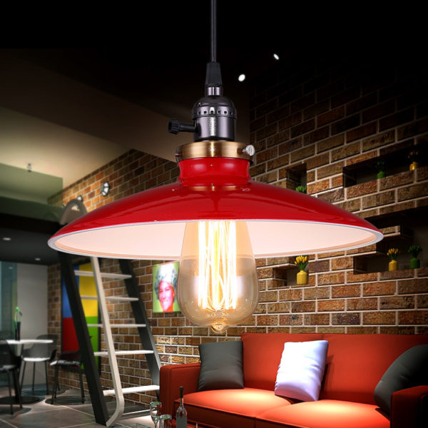 American Rural Industrial Retro Style Iron Craft UFO Modeled Pendant Light - Image 5