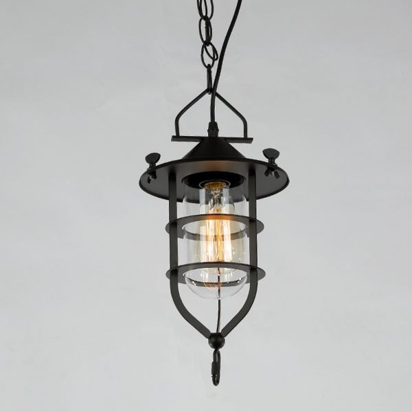 American Rural Industrial Retro Style Iron Craft Dock Pendant Light - Image 4