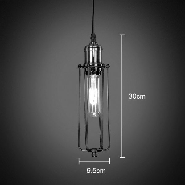American Rural Industrial Retro Style Iron Craft Black / Copper Color Lamphead Pendant Light - Image 2