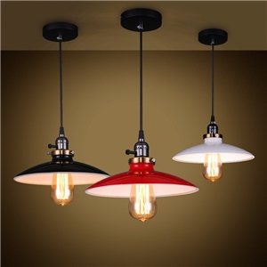 American Rural Industrial Retro Style Iron Craft UFO Modeled Pendant Light
