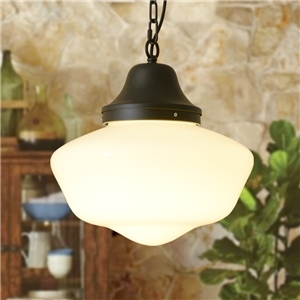 Glass Pendant Light Matte Black 1 Light Schoolhouse Glass Shade Mini Pendant