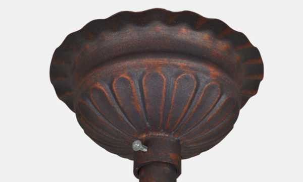 European Style Colorful Glaze Lampshade Iron Material 3 Lights Pendant Light - Image 6