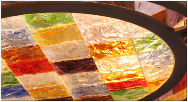 European Style Colorful Glaze Lampshade Iron Material 3 Lights Pendant Light - Image 6