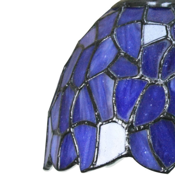 Stained Glass Look Hanging Ceiling Light Tiffany 6 inch European Pastoral Retro Pendant Light - Image 3
