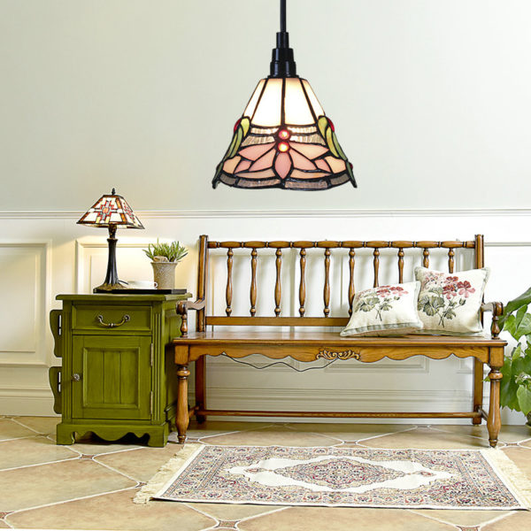 6inch European Pastoral Retro Style Pendant Light Lotus Pattern Shade Bedroom Living Room Dining Room Kitchen Lights - Image 5