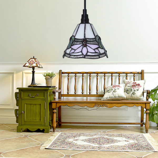 6inch European Pastoral Retro Style Pendant Light Lotus Pattern Shade Bedroom Living Room Dining Room Kitchen Lights - Image 6