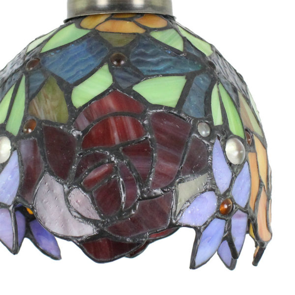 6inch European Pastoral Retro Style Pendant Light Red Rose Pattern Shade Bedroom Living Room Dining Room Kitchen Lights - Image 5