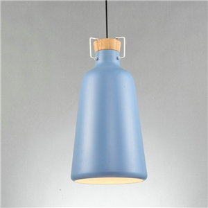 Nordic Simple Pendant Light Sky Blue Creative Dining Room Study Room Bedroom light Single Light