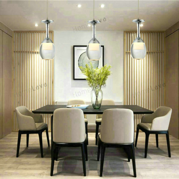 Ceiling Lights 3W LED Cup Chandelier Light Wineglass Pendant Lamp for Living Room Bar Saloon Dining Room Lighting Ideas Dining Room Lighting Ideas Living Room Bedroom Lighting (Fate To Love) - Image 6