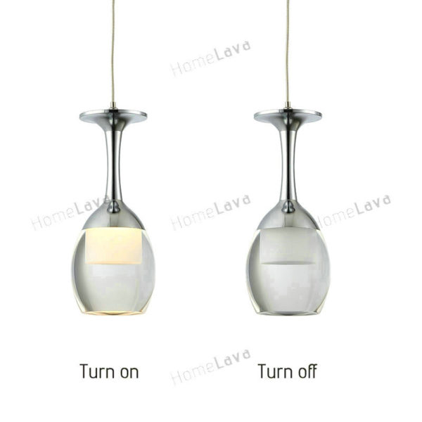 Ceiling Lights 3W LED Cup Chandelier Light Wineglass Pendant Lamp for Living Room Bar Saloon Dining Room Lighting Ideas Dining Room Lighting Ideas Living Room Bedroom Lighting (Fate To Love) - Image 7