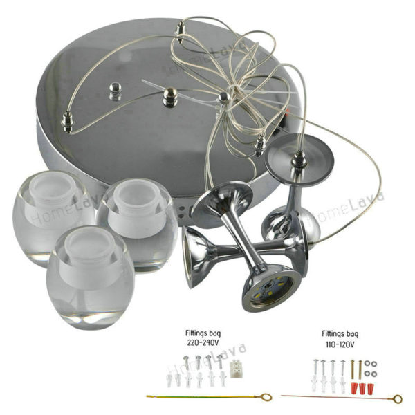 Ceiling Lights 25cm Round 9W LED Bar Wineglass Chandelier Dining Room Lighting Ideas Pendant Lamp (Fate To Love) - Image 9