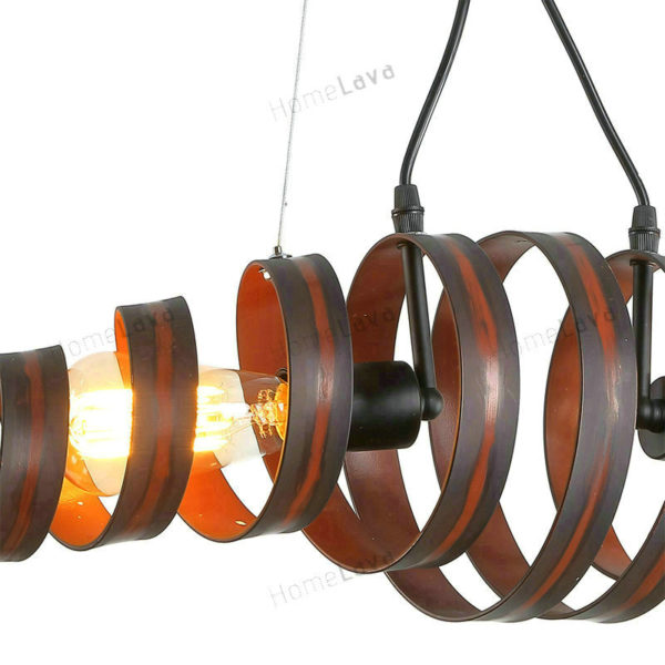 Retro Bar Iron Lamp Modern Minimalist Industrial Style Chandelier Ceiling Lights (Hold The Moment) - Image 2