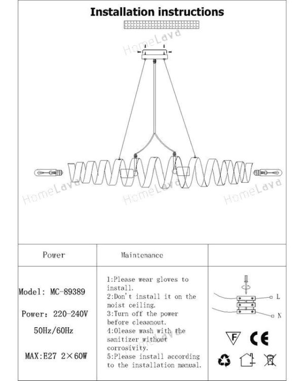 Retro Bar Iron Lamp Modern Minimalist Industrial Style Chandelier Ceiling Lights (Hold The Moment) - Image 4