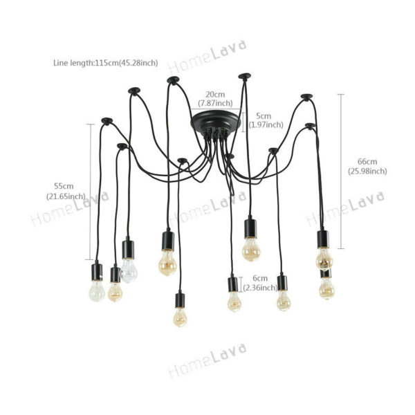 Ceiling Lights Chandelier Vintage Design Living 10 Lights - Image 8