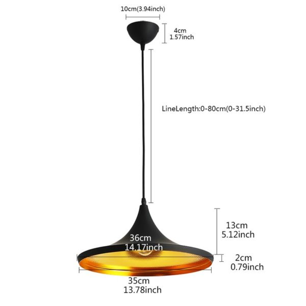 Modern Simple Style Iron Craft Pendant Light Living Room Dining Room Cafe Light Black White 2 Options - Image 8