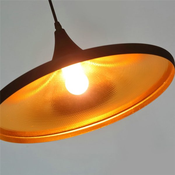Modern Simple Style Iron Craft Pendant Light Living Room Dining Room Cafe Light Black White 2 Options - Image 2