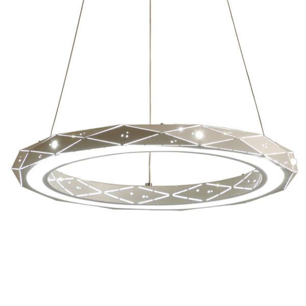 Postmodern Simple LED Pendant Light Welding Forging Craft Pendant Light Acrylic LED Halo Pendant Light Energy Saving - Image 7