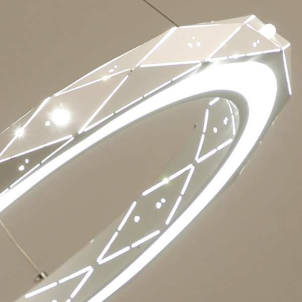 Postmodern Simple LED Pendant Light Welding Forging Craft Pendant Light Acrylic LED Halo Pendant Light Energy Saving - Image 3