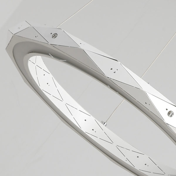 Postmodern Simple LED Pendant Light Welding Forging Craft Pendant Light Acrylic LED Halo Pendant Light Energy Saving - Image 4