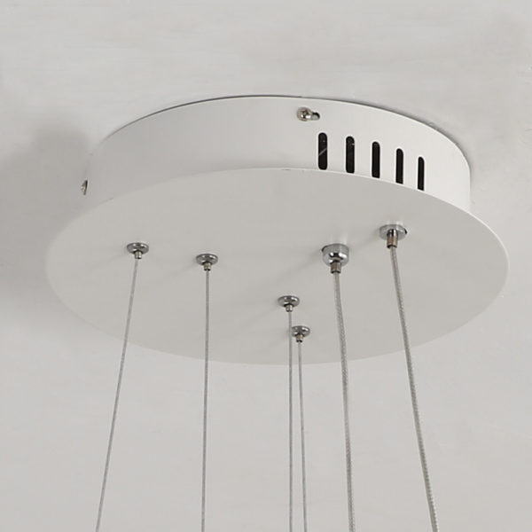 Postmodern Simple LED Pendant Light Welding Forging Craft Pendant Light Acrylic LED Halo Pendant Light Energy Saving - Image 5
