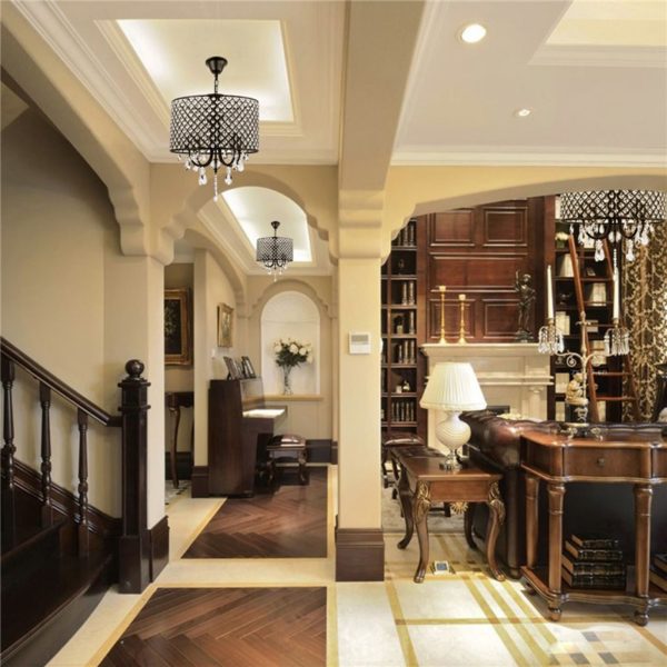 Retro Pendant Light Iron Black Craft Pendant Light Living Room Bedroom Kitchen Dining Room Light - Image 10
