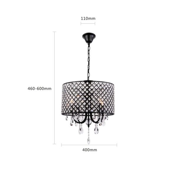 Retro Spray Painting Pendant Light Iron Craft Pendant Light Living Room Bedroom Kitchen Dining Room Light - Image 3