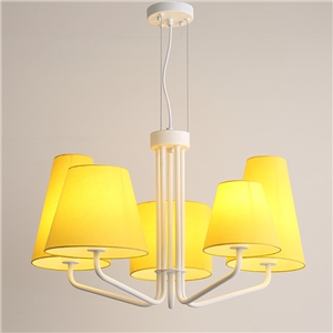 Modern Cloth Art Pendant Light 1 Tier 5-lights Pendant Light Living Room Dining Room Lighting