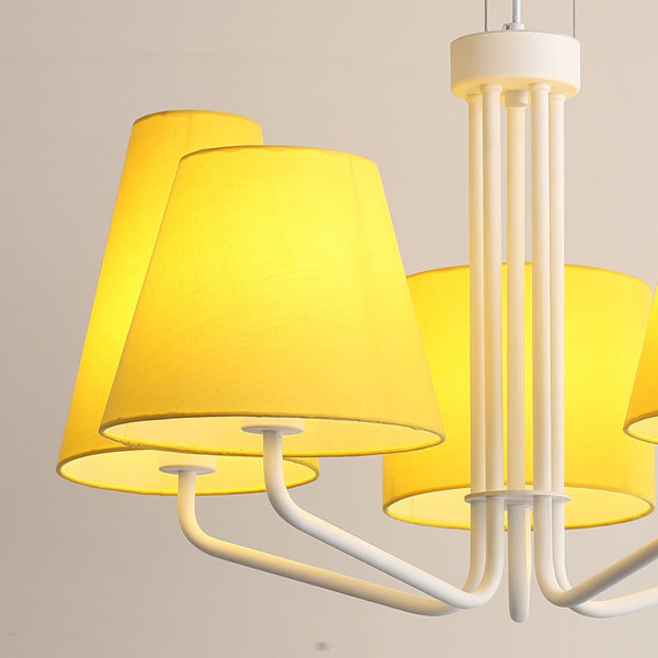 Modern Cloth Art Pendant Light 1 Tier 5-lights Pendant Light Living Room Dining Room Lighting - Image 5