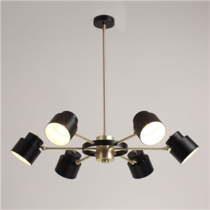 Modern Metal Chandelier 1 Tier 6-lights Chandelier Living Room Dining Room Lighting