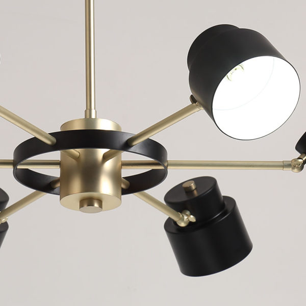 Modern Metal Chandelier 1 Tier 6-lights Chandelier Living Room Dining Room Lighting - Image 5