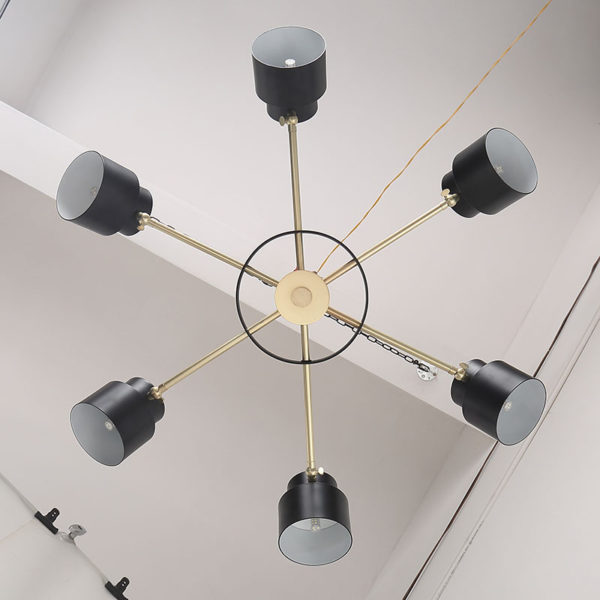 Modern Metal Chandelier 1 Tier 6-lights Chandelier Living Room Dining Room Lighting - Image 6