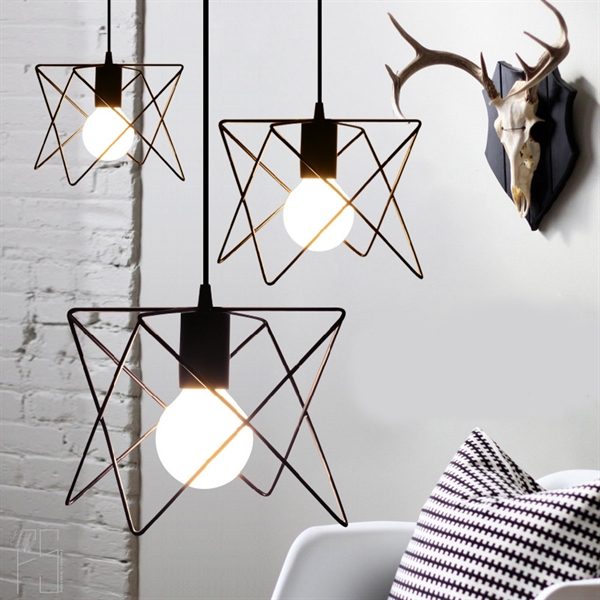 Chandeliers LED Ceiling light Classic Rustic Lodge Vintage Lantern Living Room Bedroom Dining Room Lighting Ideas Study Room Metal - Image 7