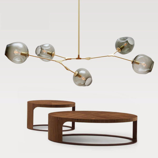 American Creative Personality living Room Dining Room Lighting Ideas Villa Art Pendant - Image 5