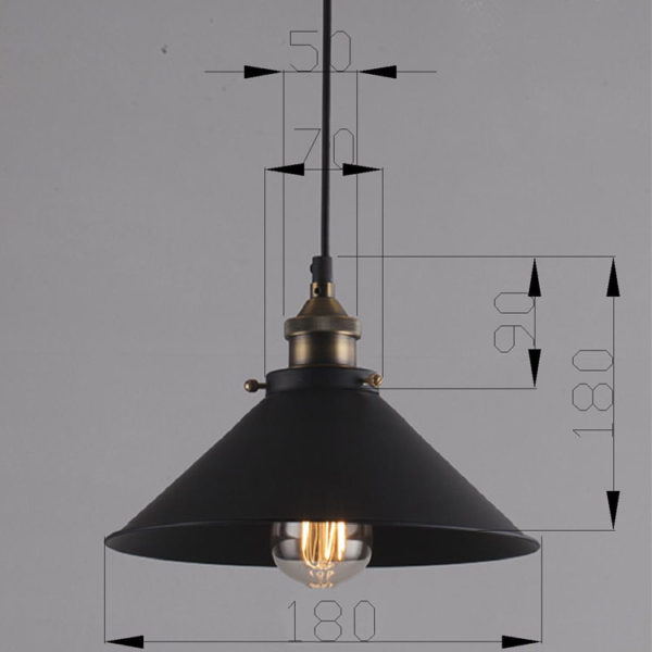 Vintage pendant lights Iron Kitchen Lighting Ideas light with 3 lights - Image 3