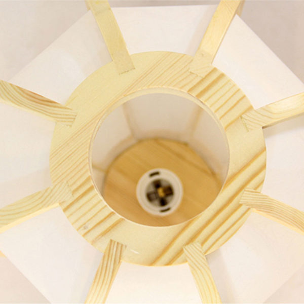 Round Lantern Pendant Light Wooden Creative Pumpkin Pendant Light Special Decorative Lighting - Image 5