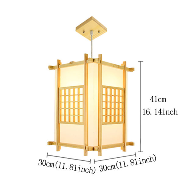 Unique Wooden Pendant Light Japanese Creative Pendant Light Modern Decorative Lighting - Image 9