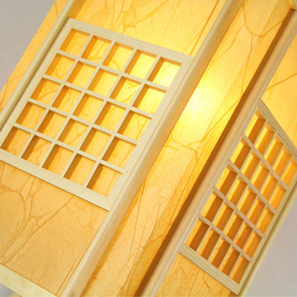 Unique Wooden Pendant Light Japanese Creative Pendant Light Modern Decorative Lighting - Image 5
