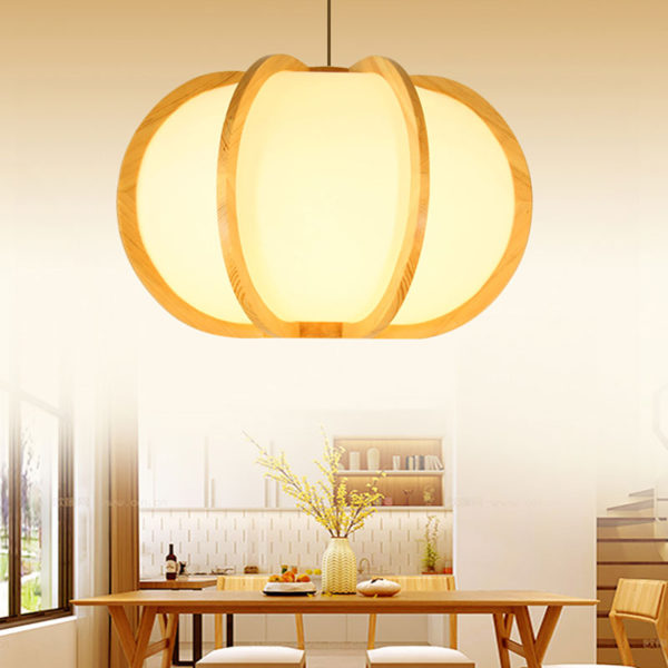 Creative Pumpkin Pendant Light Modern Round Pendant Light Living Room Bedroom Study Light - Image 4