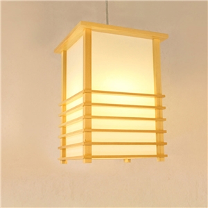 Modern Wooden Pendant Light Japanese Style Pendant Light Living Room Bedroom Study Lighting