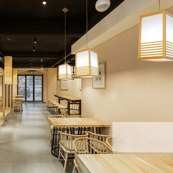 Solid Wood Pendant Light Creative Decorative Pendant Light Milk Tea Shop Restaurant Lighting - Image 3