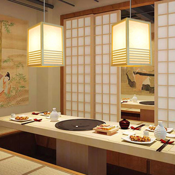 Solid Wood Pendant Light Creative Decorative Pendant Light Milk Tea Shop Restaurant Lighting - Image 4