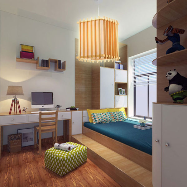 Fence Design Pendant Light Japanese Wooden Pendant Light Bedroom Restaurant Lighting - Image 4