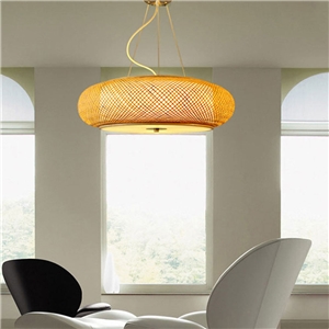 Modern Bamboo Pendant Light Chinese Woven Pendant Light Living Room Bedroom Study Dining Room Lighting