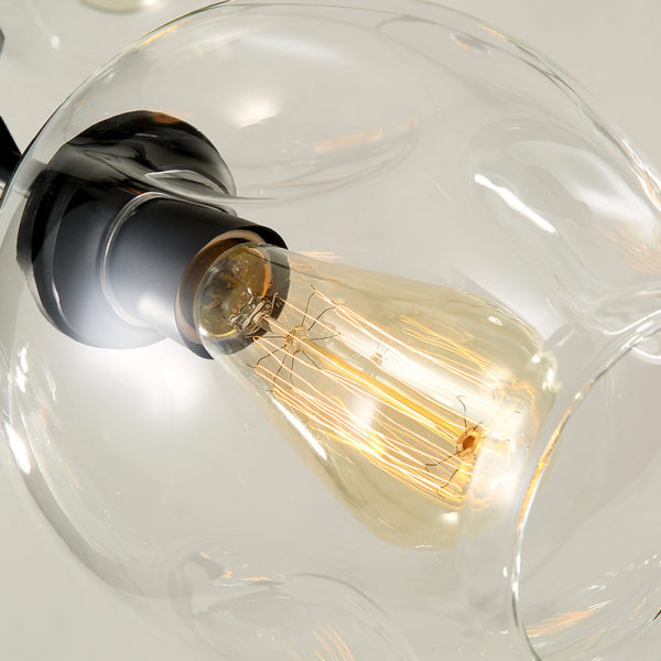 American Rural Industrial Retro Style Iron Craft 8 Lights Pendant Light - Image 6
